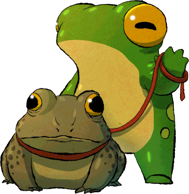 WAWA walking a very large toad